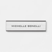 壁デザイン背景プレーンモダングレーブラック サインプレート (正面)