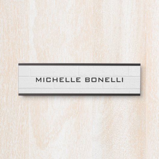 壁デザイン背景プレーンモダングレーブラック サインプレート (正面)