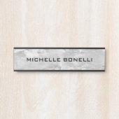 壁デザイン背景プレーンモダングレーブラック サインプレート (正面)