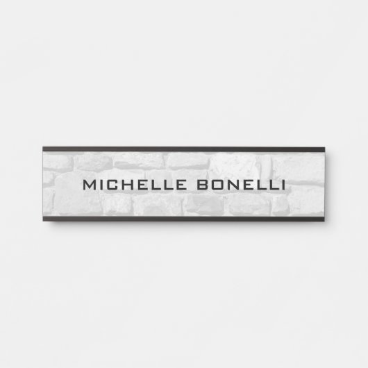 壁デザイン背景プレーンモダングレーブラック サインプレート (正面)