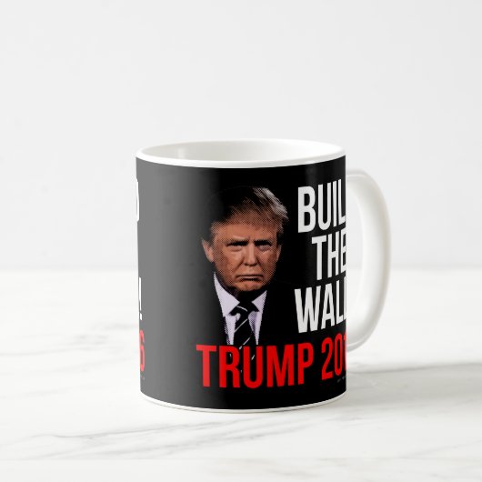 壁ドナルド・トランプ2016年を造って下さい コーヒーマグカップ (正面右)