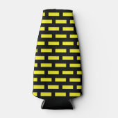 壁パターン（黒と黄） ボトルクーラー (正面)