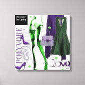 壁パーソナライズされたアート:愛の贈り物 キャンバスプリント (正面)