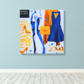 壁パーソナライズされたアート:愛の贈り物 キャンバスプリント (インサイチュ (ウッドフロア))