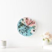 壁パーソナライズされた時計の幾何学的バラシボロンティー ラウンド壁時計 (ホーム)