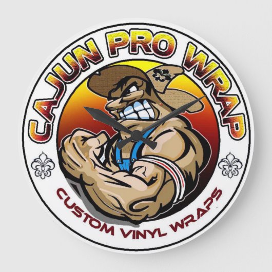 壁パーソナライズされた時計4u ラージ壁時計 (正面)