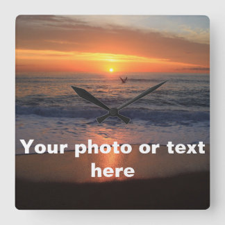 壁パーソナライズされた時計 スクエア壁時計