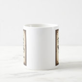 壁パーソナライズされた素朴装飾 コーヒーマグカップ (中央)