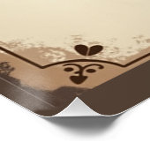 壁パーソナライズされた素朴装飾 ポスター (コーナー)