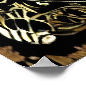 壁ファンシーの時計 | AIアートポスター ポスター (角)