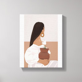 壁フェミニンアートは女性とその美しいを体現している。 キャンバスプリント