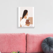 壁フェミニンアートは女性とその美しいを体現している。 キャンバスプリント (インサイチュ (リビング))