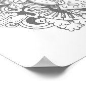 壁ポスターを塗り分けた雑貨のコラージュ ポスター (角)