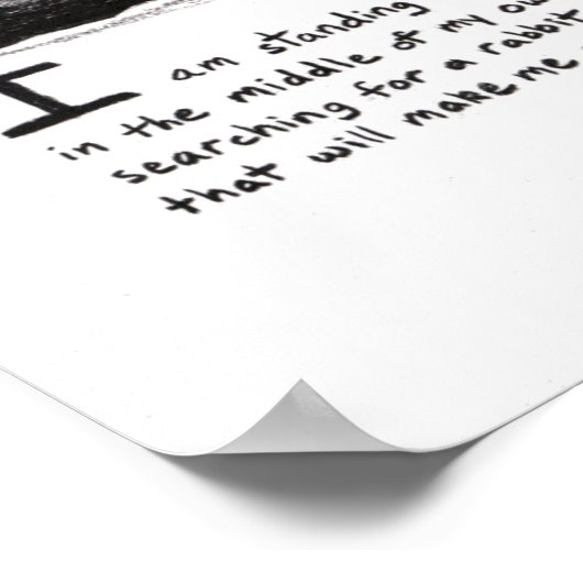 壁ポスターラビットホール感動的引用文 ポスター (角)