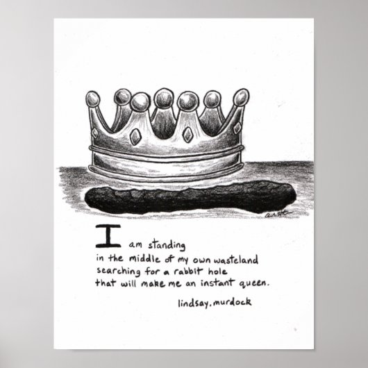 壁ポスターラビットホール感動的引用文 ポスター (正面)