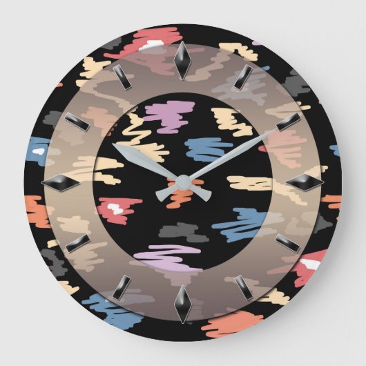 壁モダン時計デザイン。 ラージ壁時計 (正面)