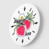 壁モダン時計デザイン。 ラージ壁時計 (傾斜)