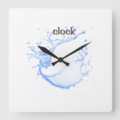 壁モダン時計 スクエア壁時計 (正面)