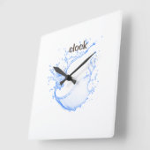 壁モダン時計 スクエア壁時計 (傾斜)