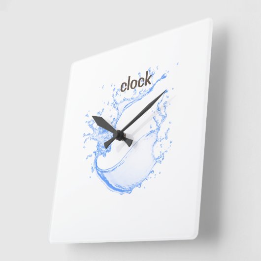 壁モダン時計 スクエア壁時計 (傾斜)