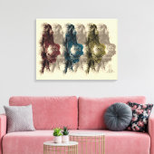 壁モダン装飾 – ラップされたキャンバス キャンバスプリント (インサイチュ (リビング))
