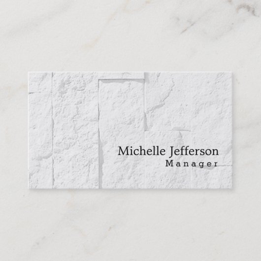 壁ユニークスタイリッシュレンガ 名刺 (正面)