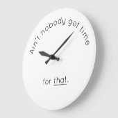 壁ユーモアのある時計 ラージ壁時計 (傾斜)
