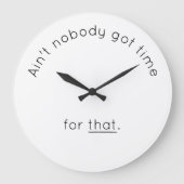 壁ユーモアのある時計 ラージ壁時計 (正面)