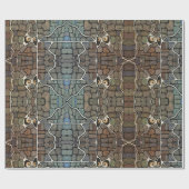 壁不気味の目 ラッピングペーパー (フラット)