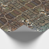 壁不気味の目 ラッピングペーパー (角)