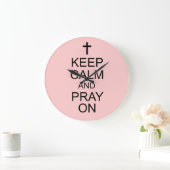 壁保の時計に祈おきと静か ラージ壁時計 (ホーム)