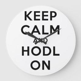 壁保時計のCalm & HODL ラージ壁時計