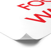 壁保通りに集中 ポスター (角)