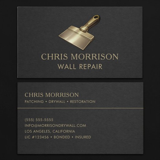 壁修復のプロフェッショナル 名刺