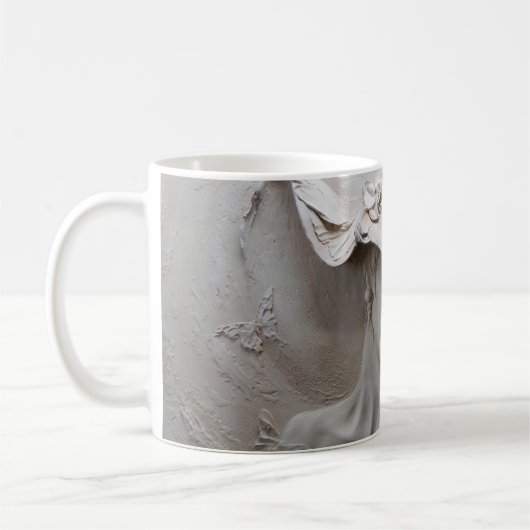 壁壁の3d錯視3d,背景,アート,壁画,フロー コーヒーマグカップ (左)