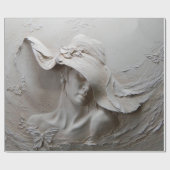 壁壁の3d錯視3d,背景,アート,壁画,フロー ラッピングペーパー (フラット)