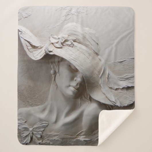 壁壁画3d錯覚3d，背景，アート，壁画，flo シェルパブランケット (正面)