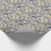 壁小石パターン ラッピングペーパー (角)