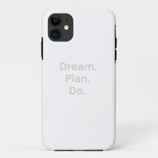 壁感動的アート – "夢。計画。Do.」 – ミニ Case-Mate iPhoneケース (裏面)