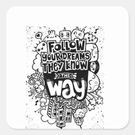 壁感動的シール スクエアシール (正面)