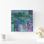 壁感動的時計 スクエア壁時計 (ホーム)