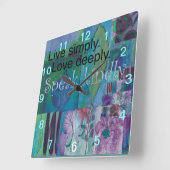 壁感動的時計 スクエア壁時計 (傾斜)