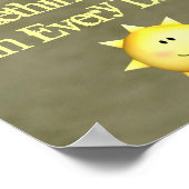 壁感動的芸術は毎日の良いもの ポスター (角)