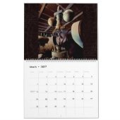 壁掛けカレンダーの古い蒸気機関 カレンダー (3月 2027)