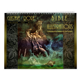 壁掛けカレンダーの聖書のイラストレーション カレンダー