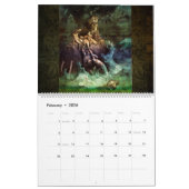 壁掛けカレンダーの聖書のイラストレーション カレンダー (2月 2026)