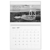 壁掛けカレンダー – 白黒の風景写真 カレンダー (3月 2027)