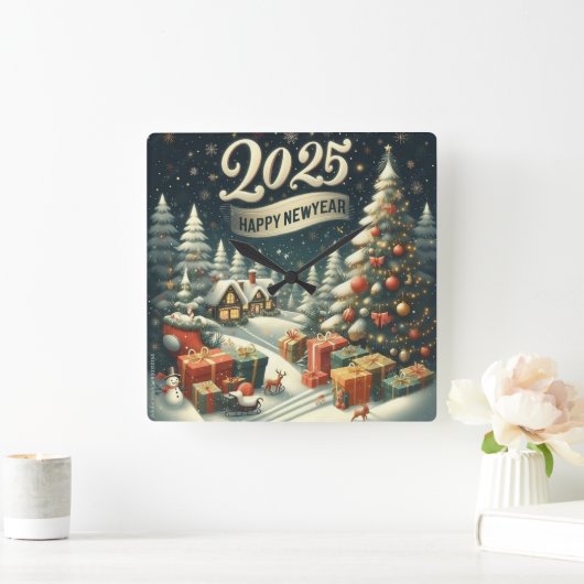 壁掛け時計をカスタマイズする スクエア壁時計 (ホーム)