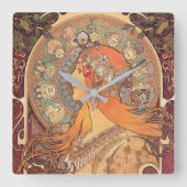 壁掛け時計 – ファインアートイラストレーション スクエア壁時計 (正面)