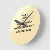 壁掛け時計 ラウンド壁時計 (傾斜)